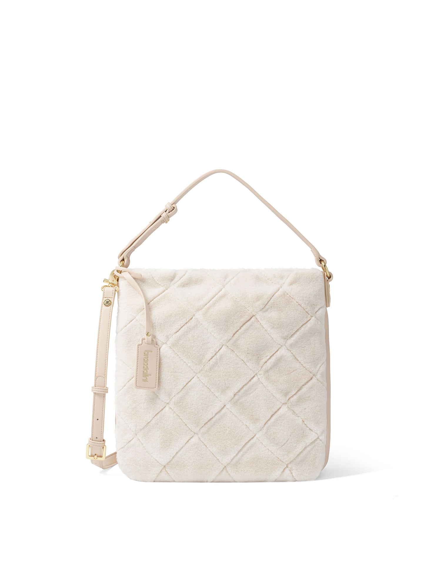 Elora Lux Borsa a spalla da donna Polyurethane + Polyester B16844-BEIGE Braccialini