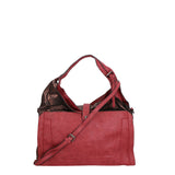 Edera Elite Borsa a spalla da donna Vera pelle LK0247-BORDEAUX Gave Lux