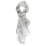 Tonia L2040-BIANCO Foulard unisex Cotone e Seta Gave Lux