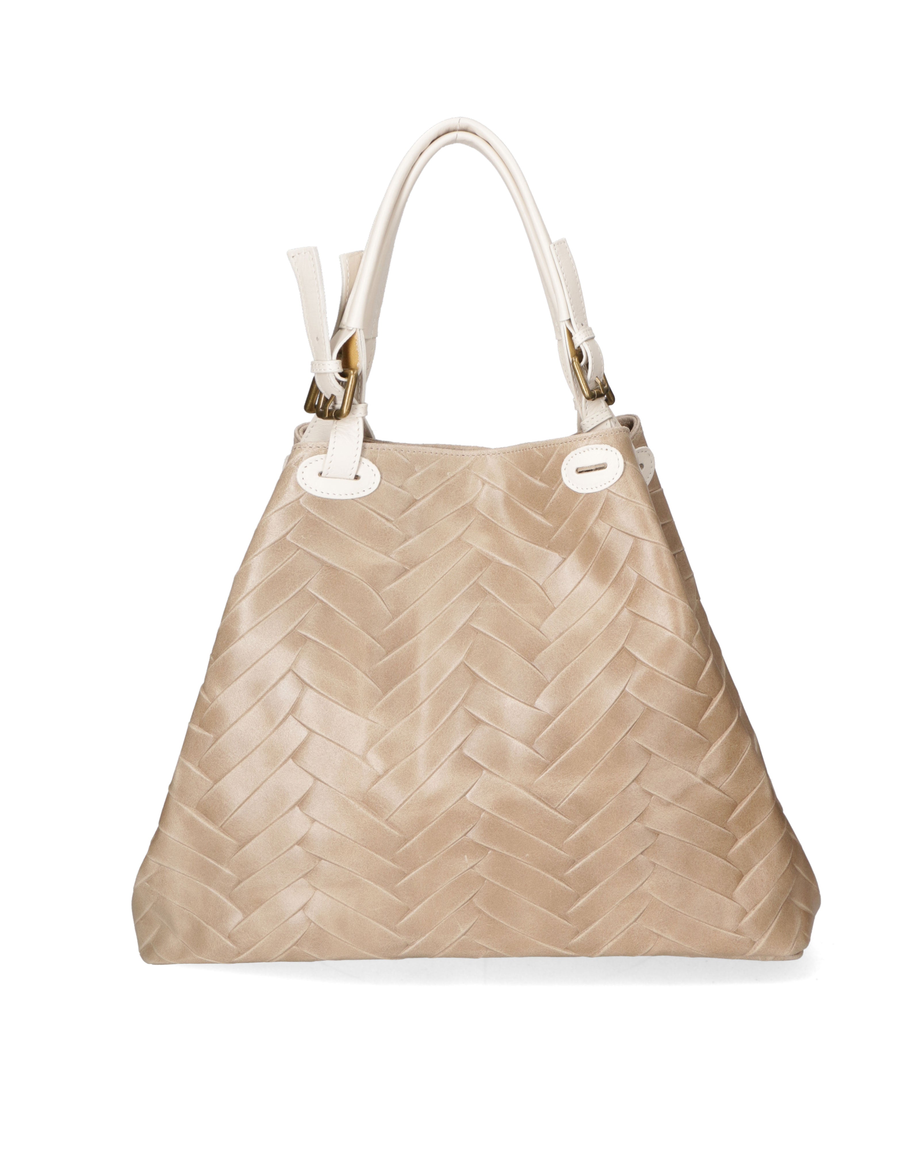 Crystalline Chic Borsa a spalla da donna Vera pelle 03631-004 TAUPE Chiara Ferretti