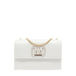 Borsa a mano da donna 100% Pvc FLAT SUPERMEE M-WHITE + GOLD Marc Ellis