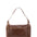 Borsa da viaggio unisex in vera pelle 100% cotone 4037-TESTA DI MORO Alessia Firenze
