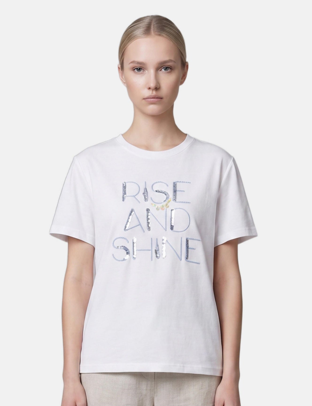 T-shirt in 83,4% Cotone 16,6% Poliammide Blu