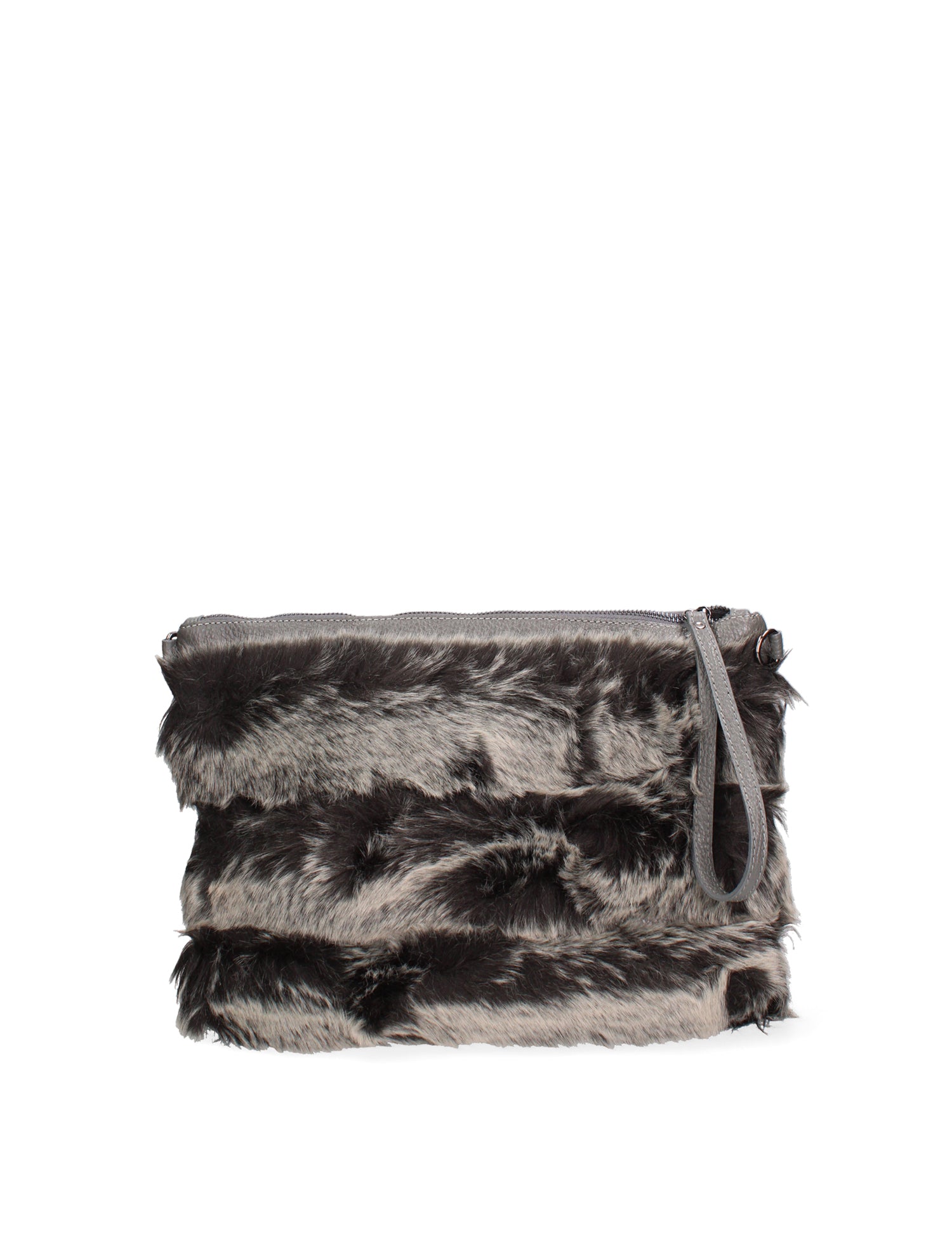 Volante Borsa a mano da donna Vera Pelle 8477-GRIGIO Gave Lux