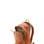 Zaino unisex in vera pelle 100% cotone 4428-MIELE Alessia Firenze