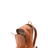 Zaino unisex in vera pelle 100% cotone 4428-MIELE Alessia Firenze