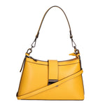 Aurelia Borsa a spalla da donna Vera pelle 05694-PL36 SENAPE Gave Lux
