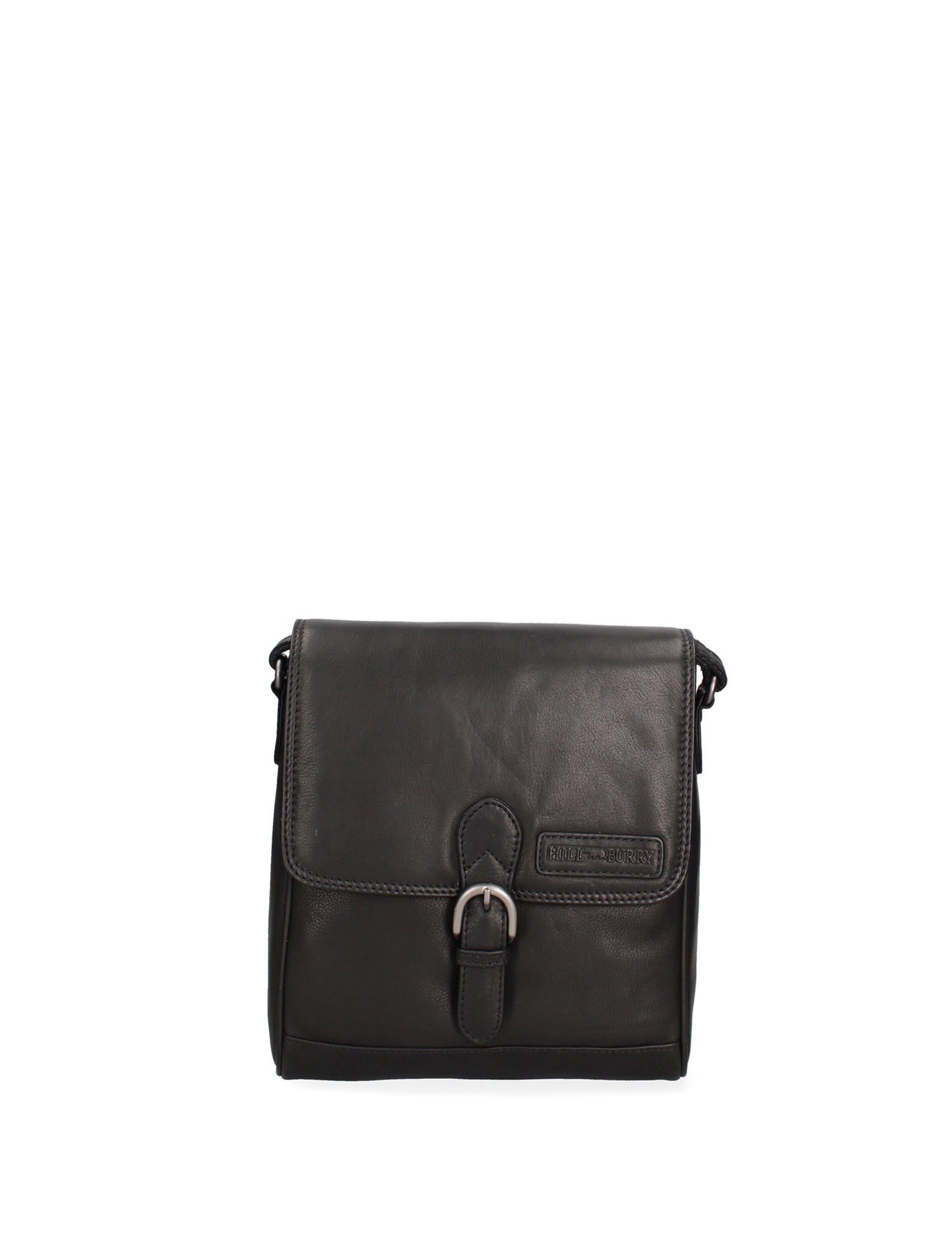 Borsa a tracolla da uomo Vera pelle HILB-3193-NERO Hill Burry