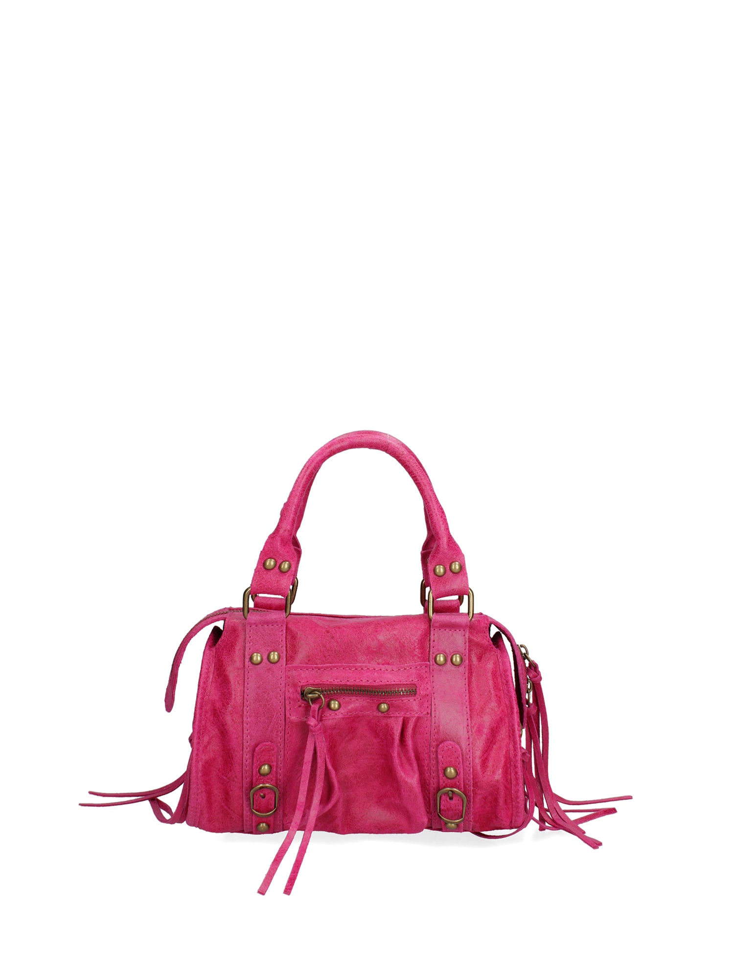 Erisia Borsa a spalla da donna Vera pelle 06091-016 FUXIA Gave Lux
