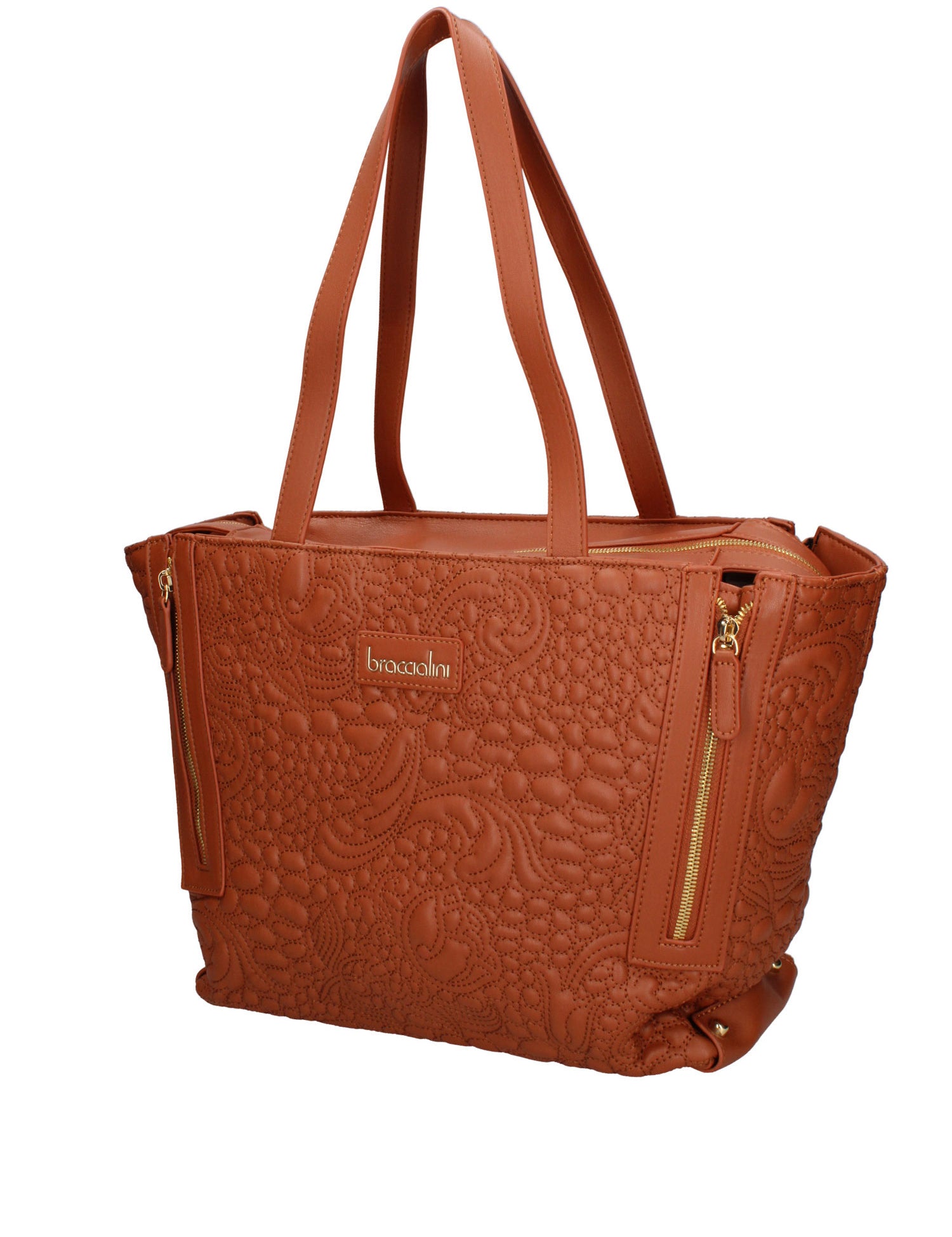 Valoria Pro Borsa a spalla da donna 100% poliuretano B16890GR-MARRONE Braccialini