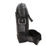 Borsa a tracolla unisex vera pelle Made in Italy SN5862847-BLACK Santini Firenze