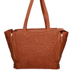 Valoria Pro Borsa a spalla da donna 100% poliuretano B16890GR-MARRONE Braccialini