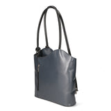 Fabiola Borsa a spalla da donna 100% pelle 9039-GRIGIO NERO Gave Lux
