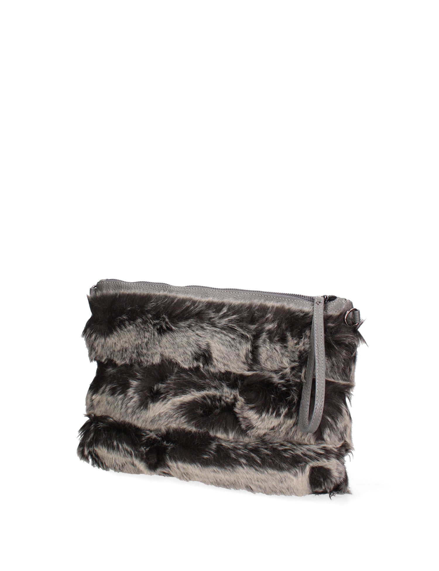 Volante Borsa a mano da donna Vera Pelle 8477-GRIGIO Gave Lux