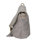 Emanuela Borsa a tracolla da donna Vera pelle 80057-018 GRIGIO MEDIO Gave Lux