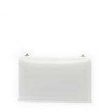Borsa a mano da donna 100% Pvc FLAT SUPERMEE M-WHITE + SILVER Marc Ellis