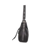 Loredana Borsa a spalla da donna Vera pelle 06548-NERO Gave Lux