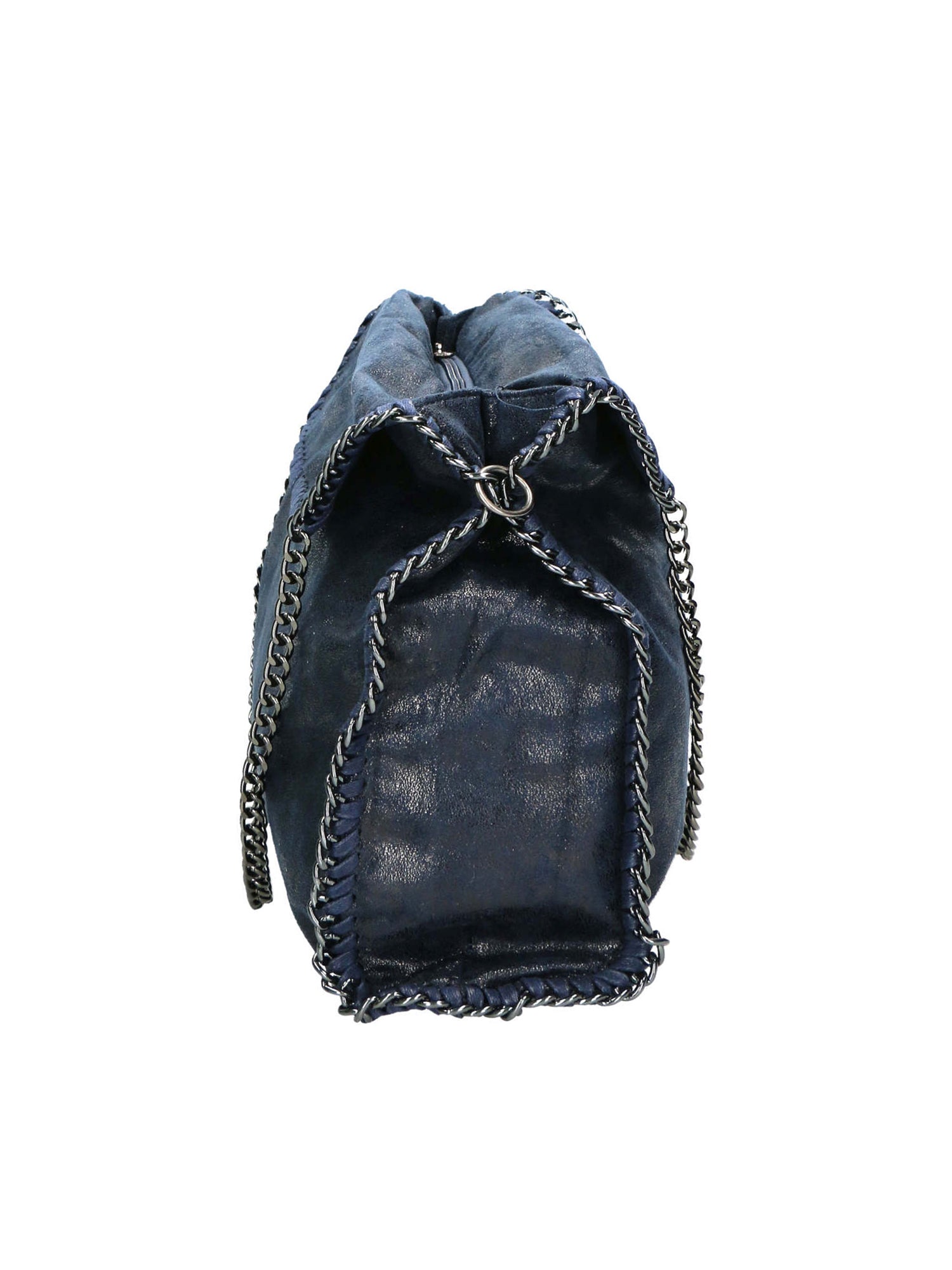 Willelmina Borsa a spalla da donna 100% PU Leather N-9606-BLU Gave Lux