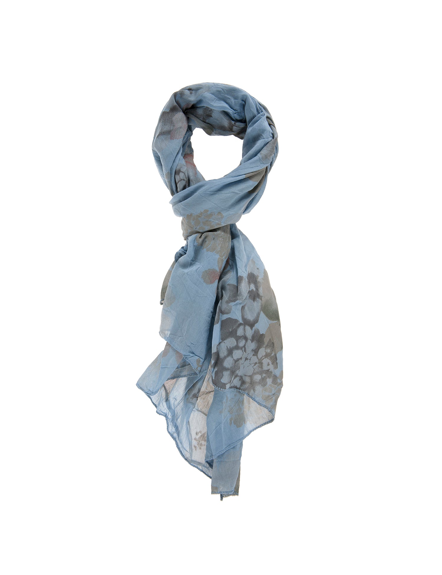 Tatiana L2030-BLU Foulard unisex Cotone e Seta Gave Lux