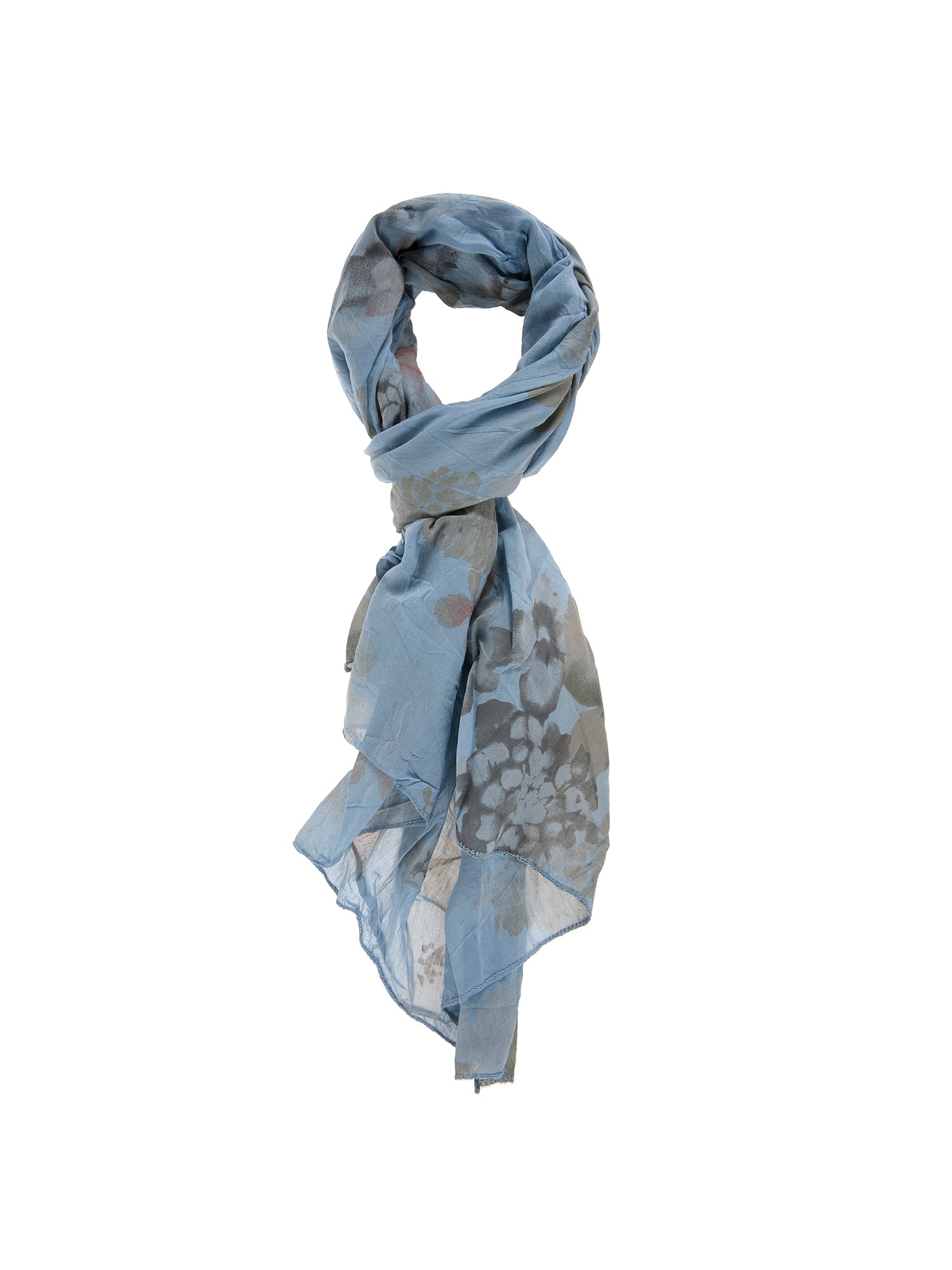 Tatiana L2030-BLU Foulard unisex Cotone e Seta Gave Lux