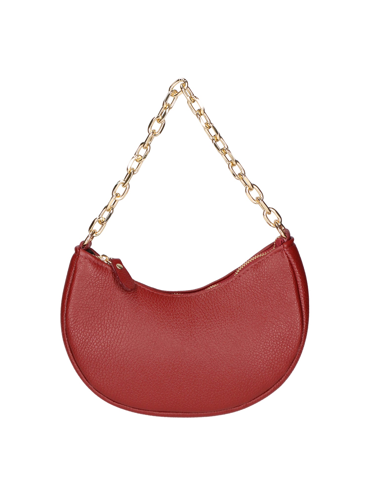 Loreta Borsa a spalla da donna Vera pelle 06511-D10 ROSSO SCURO Gave Lux