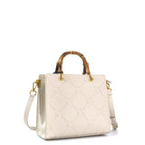 Borsa a mano da donna 100% pelle vegana PU GGB019CRM Gabriella G Firenze