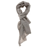 Tina L2037-TAUPE Foulard unisex Cotone e Seta Gave Lux