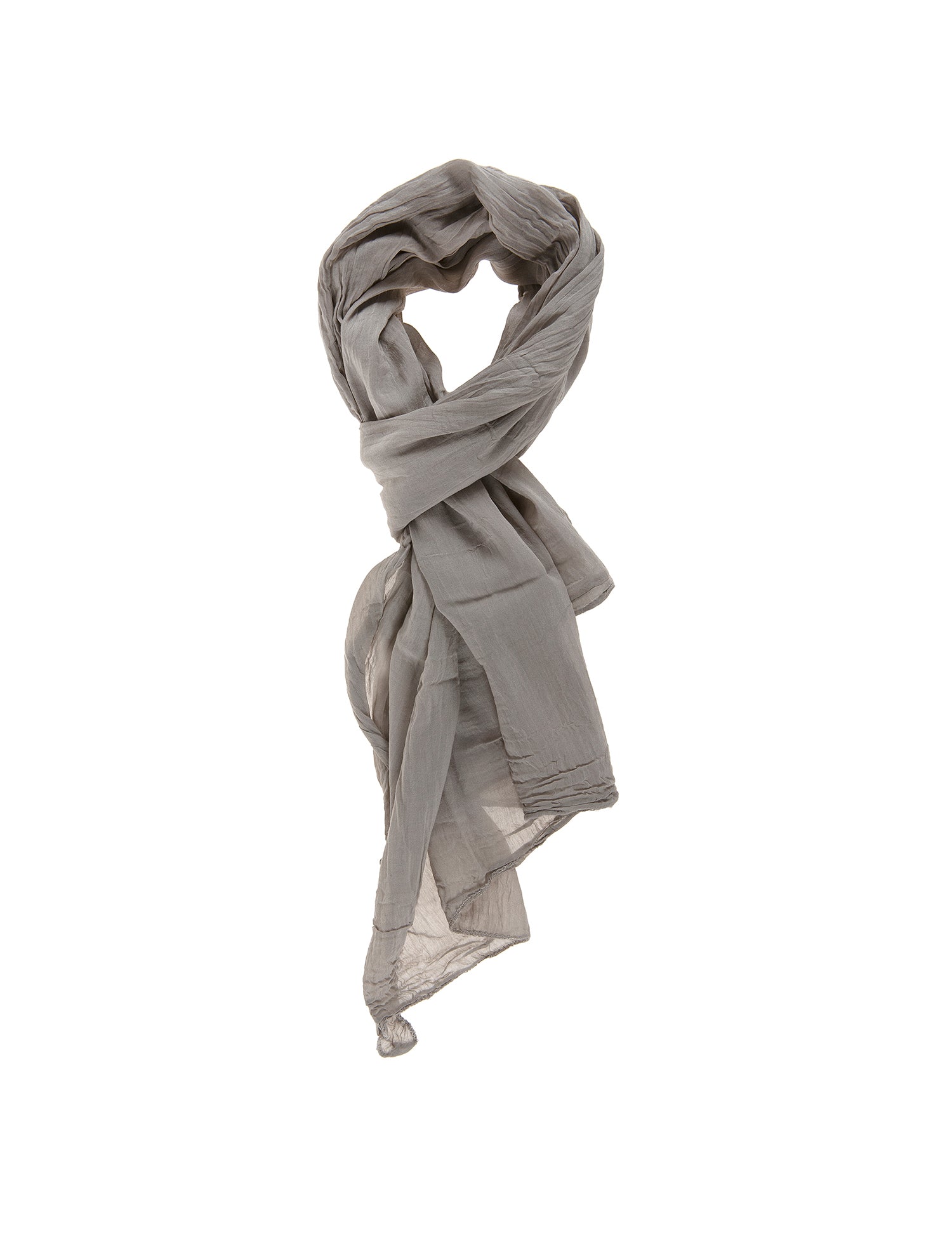Tina L2037-TAUPE Foulard unisex Cotone e Seta Gave Lux