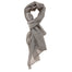 Tina L2037-TAUPE Foulard unisex Cotone e Seta Gave Lux