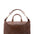 Borsa da viaggio unisex in vera pelle 100% cotone 4046-TESTA DI MORO Alessia Firenze