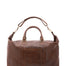 Borsa da viaggio unisex in vera pelle 100% cotone 4046-TESTA DI MORO Alessia Firenze