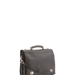 Borsa a mano unisex in vera pelle Made in Italy 4512-NERO Alessia Firenze