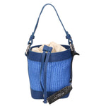 Borsa a secchiello da donna Misto pelle e tessuto MYB-05166-SS-530+S22 BLUETTE My Best Bag