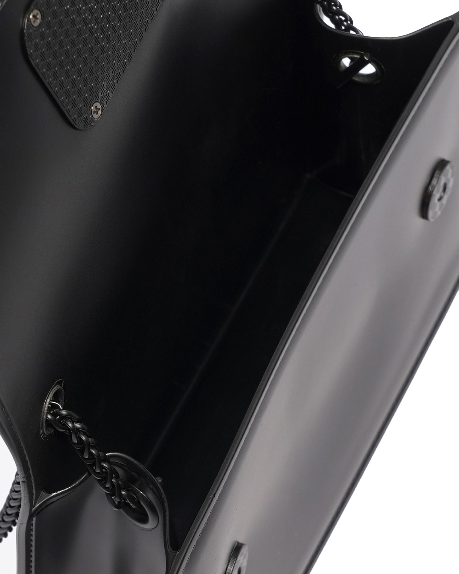 Borsa a mano da donna 100% Pvc FLAT SUPERMEE M-BLACK Marc Ellis