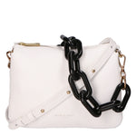 Borsa a spalla da donna Vera pelle italiana MYB-8020-FW-D01 BIANCO My Best Bag