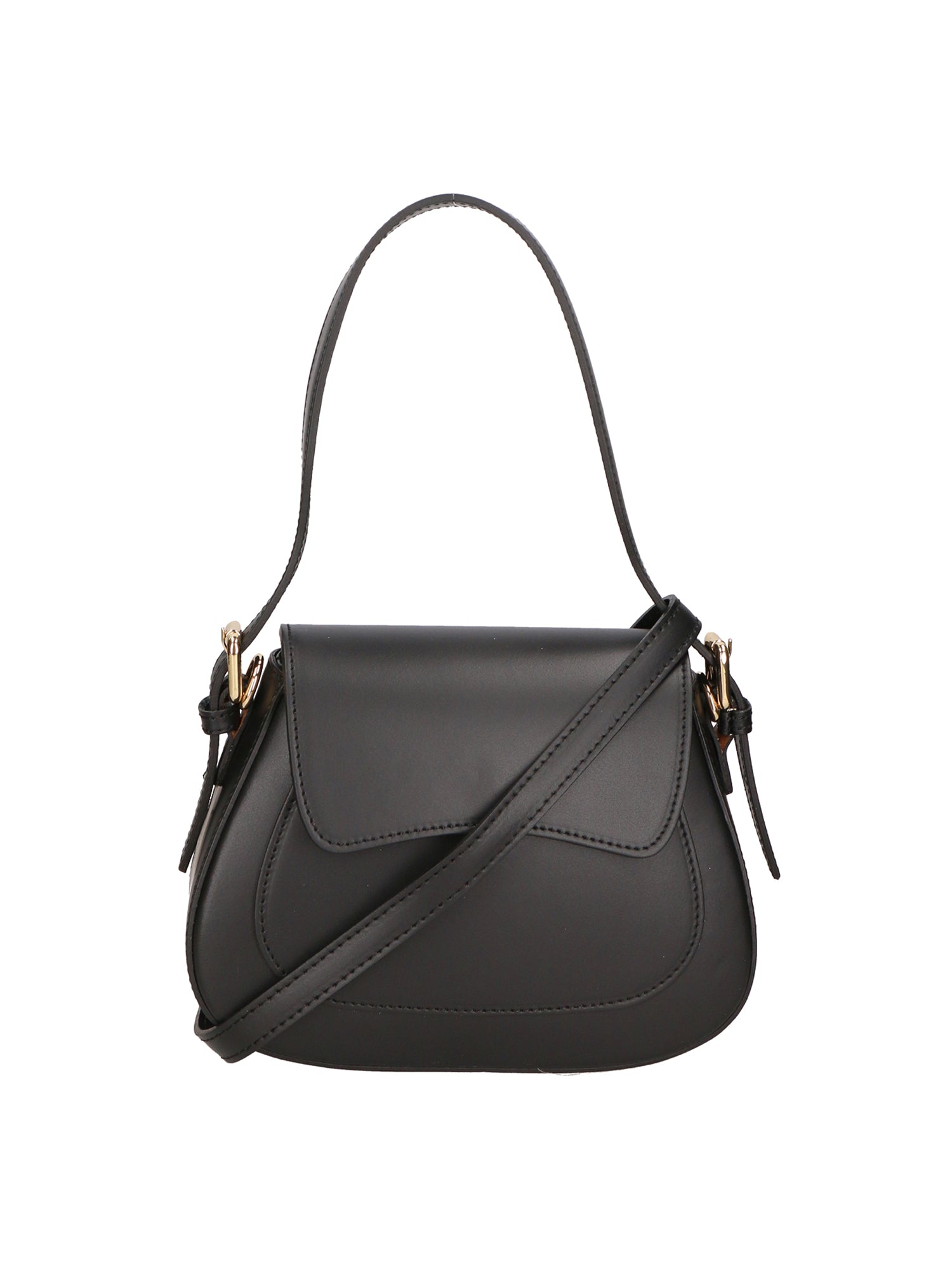 Giulia Borsa a spalla da donna Vera pelle 05958-P218 NERO Gave Lux