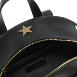 Zaino da donna in poliuretano Vegan LISA-MACRO-BLACK-BRUSH GOLD Marc Ellis