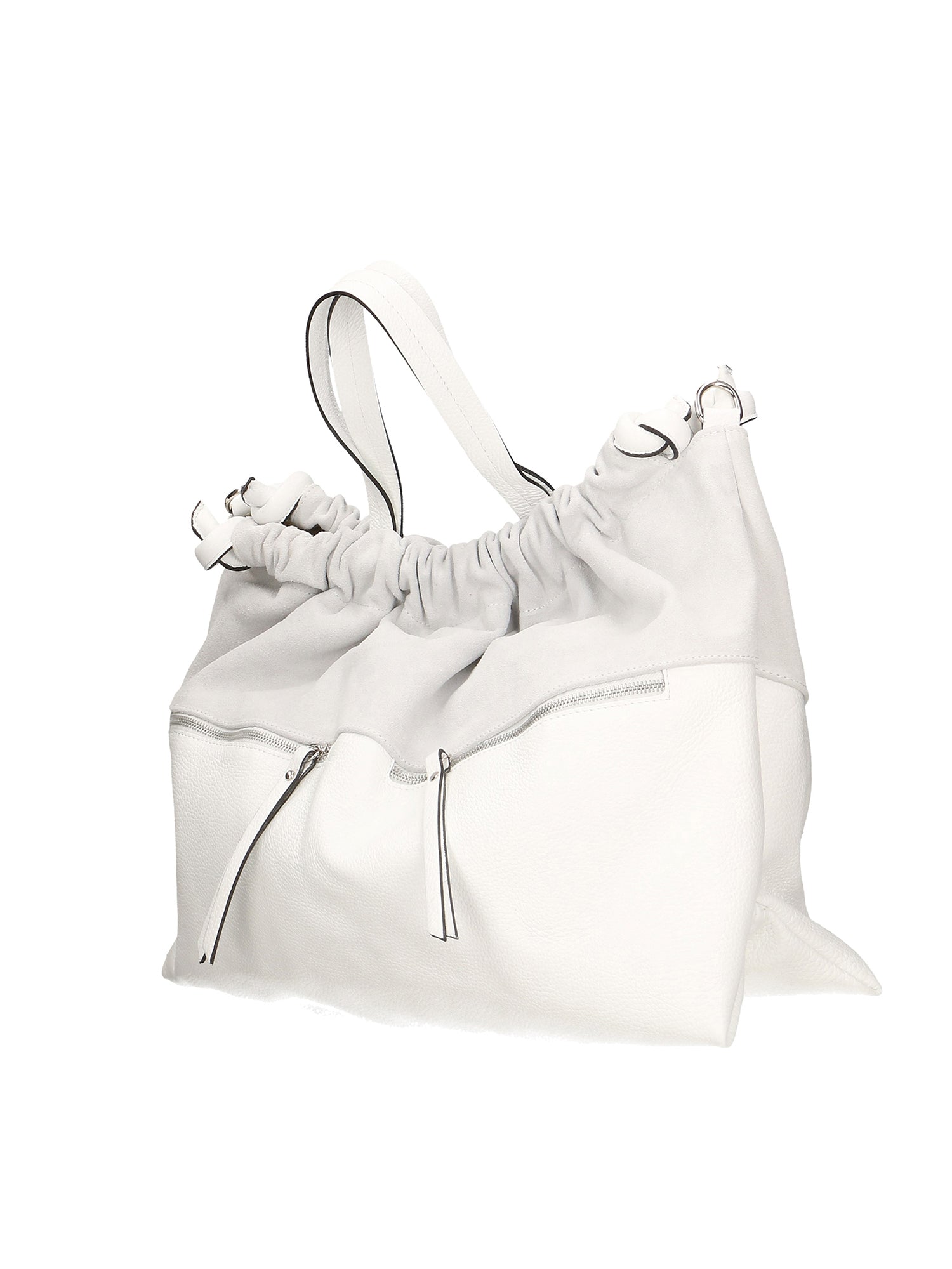 Firenze Borsa a mano da donna Vera pelle 01838-BIANCO WHITE Gave Lux