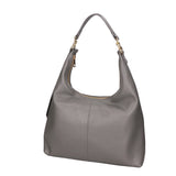 Ursula Borsa a spalla da donna Vera pelle 06673-D27 GRIGIO SCURO Gave Lux