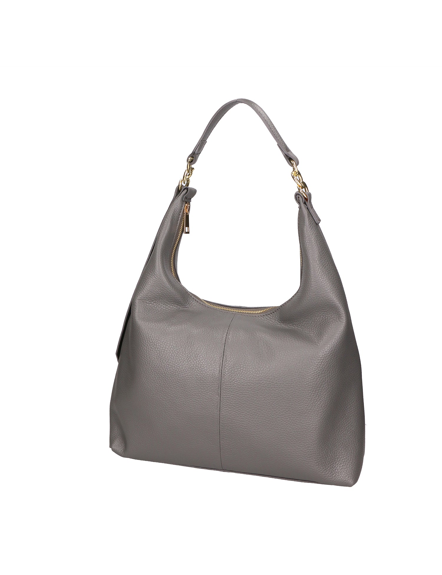 Ursula Borsa a spalla da donna Vera pelle 06673-D27 GRIGIO SCURO Gave Lux