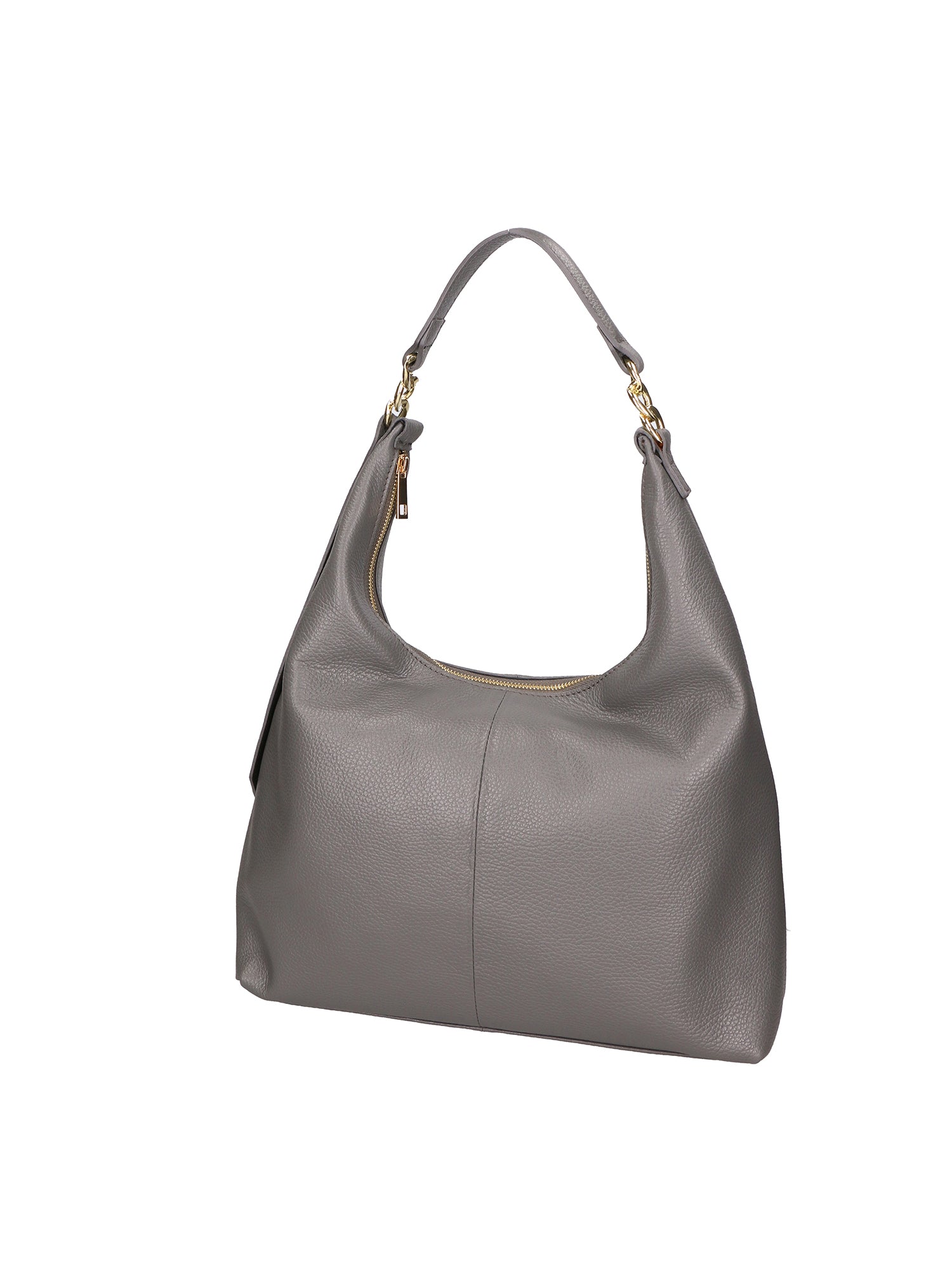 Ursula Borsa a spalla da donna Vera pelle 06673-D27 GRIGIO SCURO Gave Lux