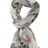 Tea L2031-TAUPE Foulard unisex in cotone e seta Gave Lux