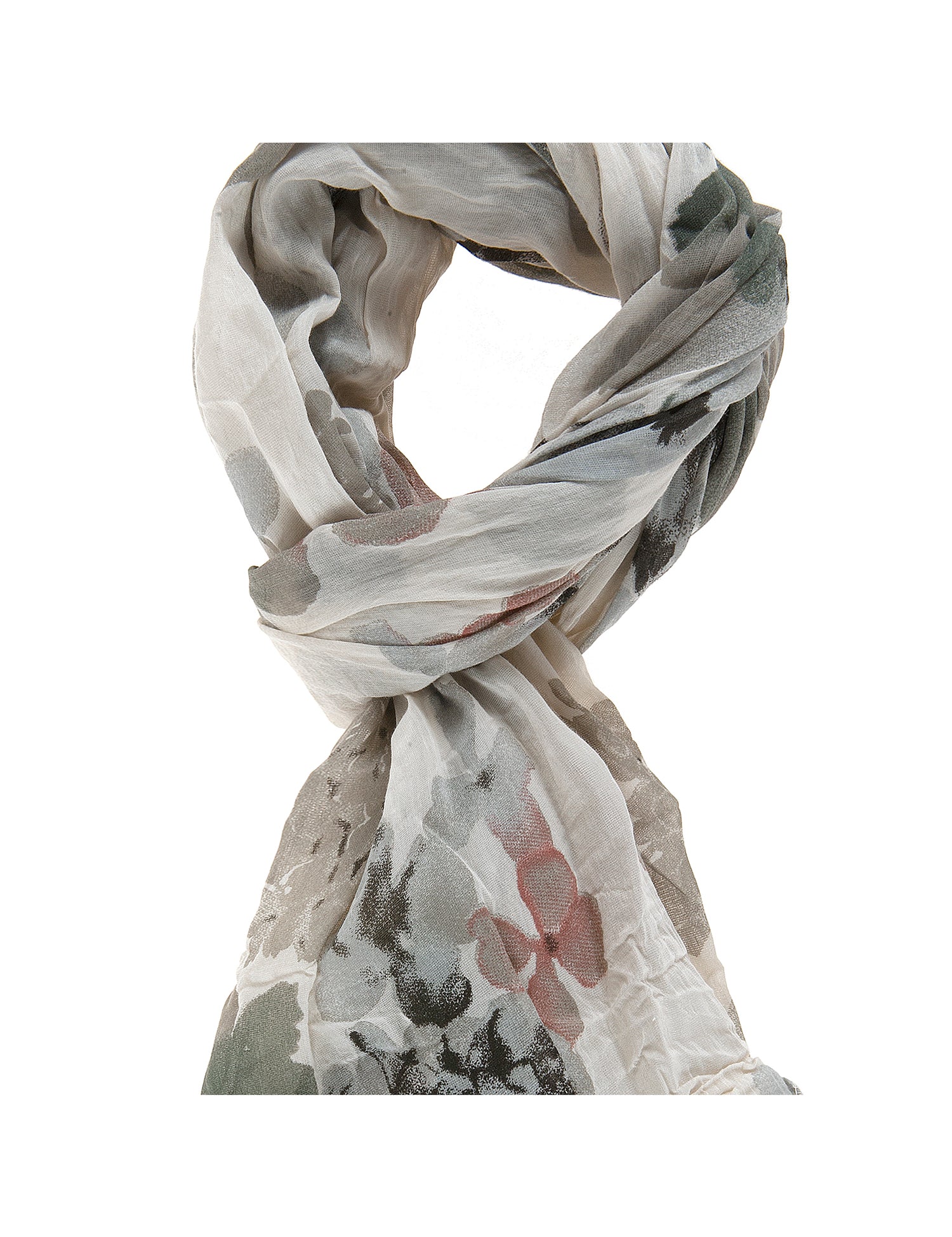 Tea L2031-TAUPE Foulard unisex in cotone e seta Gave Lux