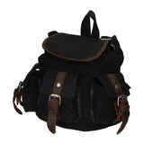 Micaela ZG3006-NERO BLACK Zaino unisex in canvas e vera pelle Gave Lux