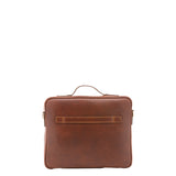 Borsa a mano unisex in vera pelle Made in Italy 4542-MARRONE Alessia Firenze