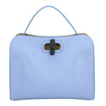 Kashia Borsa a mano da donna 100% pelle 06012-L220 AZZURRO Gave Lux