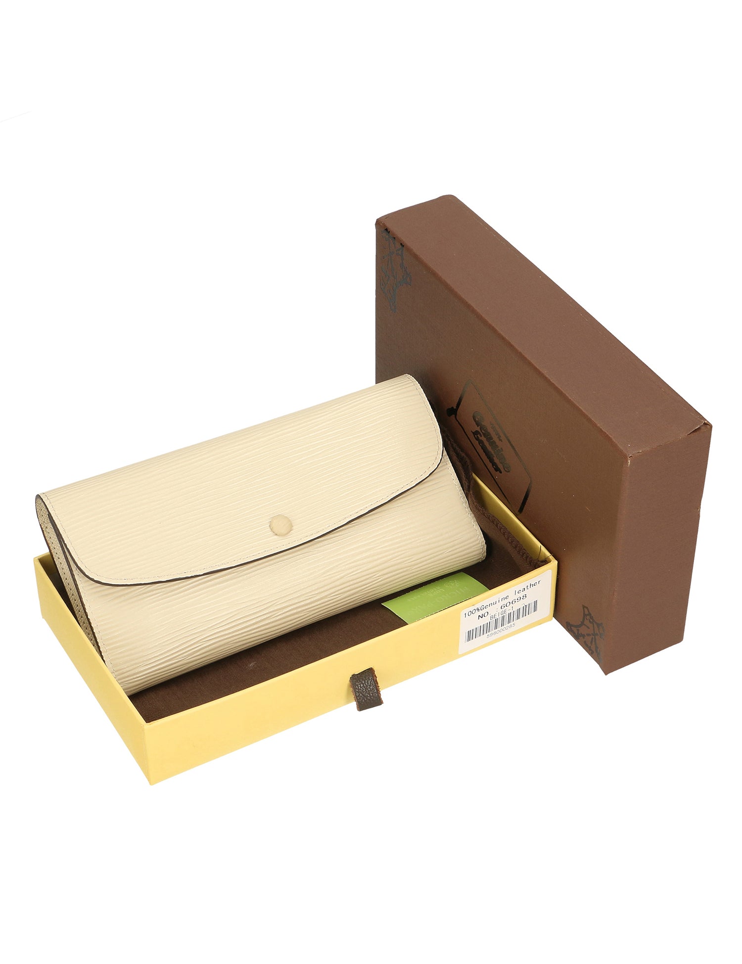 Marca 60698 1-BEIGE Portafoglio donna in vera pelle Gave Lux