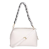 Livia Borsa a spalla da donna Vera pelle 06443-BIANCO Gave Lux