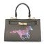 Noel Borsa a mano da donna Vera pelle 04265-D27 GRIGIO SCURO DARK GREY Gave Lux