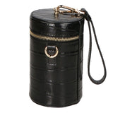 Borsa a spalla da donna Vera pelle coccodrillo MYB-7023-SS-C28 NERO My Best Bag
